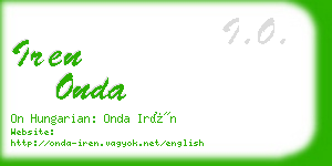 iren onda business card